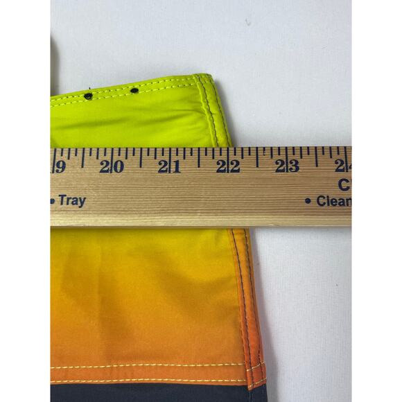 Billabong Platinum Mens 44 Blue/Yellow Color Block Board Shorts Swim Trunk - Picture 4 of 9